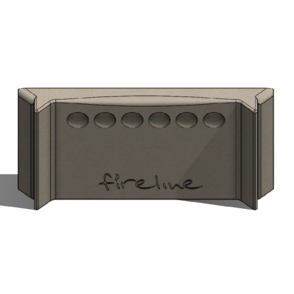 Fireline Freestanding FX/P 4kw 5kw Rear Firebox Liner V3